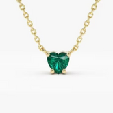 Heart Emerald Pendant