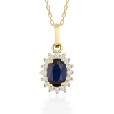Blue Sapphire Pendant