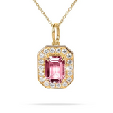 Natural Pink Tourmaline Pendant