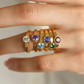 Birthstone Signet Ring