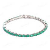 Natural Zambian Emerald Bracelet