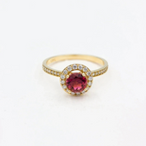 Rhodolite Gold Ring