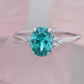 Apatite Engagement Ring
