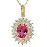 Pink Tourmaline Pendant