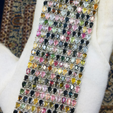 Multi Gemstone Bracelet 925 Sterling Silver Bracelet