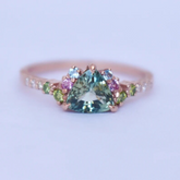 Aquamarine Gold Ring