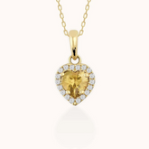 Heart Citrine Pendant