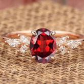 Red Garnet Ring