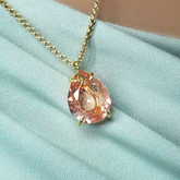 Dainty Morganite Pendant