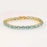 Swiss Blue Topaz Bracelet