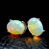 Fire Opal Earrings