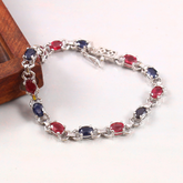Ruby and Sapphire Bracelet