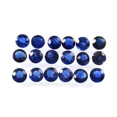 Natural Royal Blue Kyanite Round Faceted Loose Gemstones | 5mm, 6mm, 7mm, 8mm Calibrated Size | AAA Grade Blue Kyanite for Jewelry Making