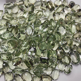 Natural Green Amethyst Loose Gemstone | Prasiolite Mixed Shapes Faceted Lot | 5-10 Carat Premium Quality Crystals for Jewelry Making
