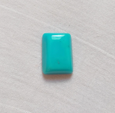 Natural Turquoise Cabochon Loose Gemstone | Rectangular Cushion Cut Sky Blue Gemstone for Wire Wrapping, Custom Ring & Jewelry Making