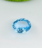 Natural Swiss Blue Topaz Gemstone, 7.10 Carts Beautiful Oval , For jewellery Making (13x10x7mm)
