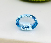 Natural Swiss Blue Topaz Gemstone, 11.80 Carts Beautiful Oval , For jewellery Making (16.6x12.5x6.8mm)