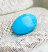 Natural Turquoise Oval 10.60 Carts, Rare Arizona Turquoise Cabochon Loose Gemstone, 15.5x10.8x8.8mm, For Jewelry Making.