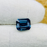 Natural London Blue Topaz Gemstone, 2.60 Carts Beautiful Emerald Cut , For jewellery Making (8.4x6.5x4.5mm)