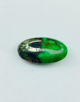 100% Natural Green Turquoise Cabochon 18.85 Carat Oval Natural Gemstone 24x13x8MM