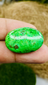 100% Natural Green Turquoise Cabochon 29.25 Carat Oval Natural Gemstone 26x17x11MM