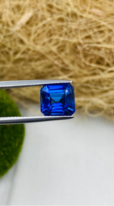 Natural Blue Kyanite Emerald Cut Cut Cabochon/Faceted Stone | Loose Gemstone for Jewelry Making | AAA Royal Blue Faceted Kyanite