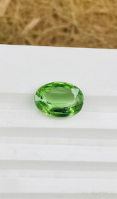 Natural Green Kyanite Gemstone, Faceted Green Kyanite, 5.25 Carat Loose Gemstone for Jewelry