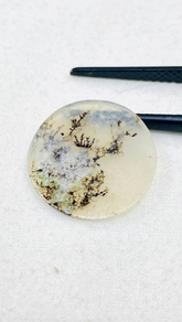 Natural Dendritic Agate Cabochon- Loose Stone for Wire Wrapping Jewelry Making-16x16 MM