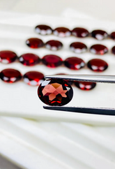 Red Garnet Oval Cut Cabochon Gemstones, Loose Red Garnet Stones, Oval 8x10 mm Garnet Gemstones for Jewelry Making (Copy) (Copy)