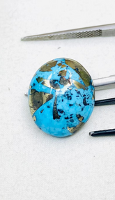 Sleeping Beauty Turquoise 21.5 CT Rare Arizona Turquoise Cabochon Loose Gemstone For Jewelry Making