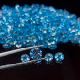 Natural Swiss Blue Topaz Round cut Faceted - Loose Topaz AAA+ Quality 5mm 6mm 7mm 8mm